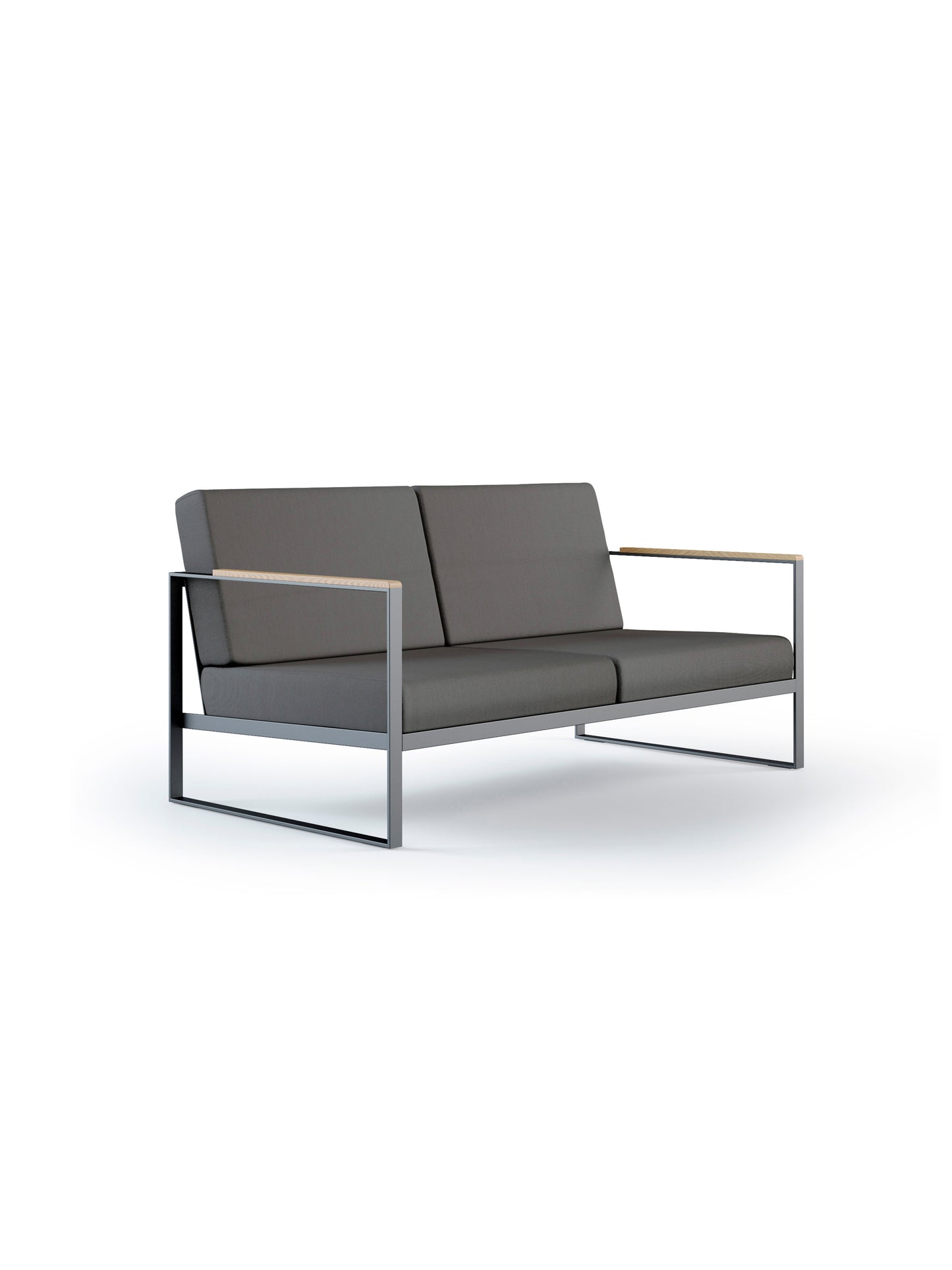 Garden Easy Sofa 2 - Dark Taupe - Röshults