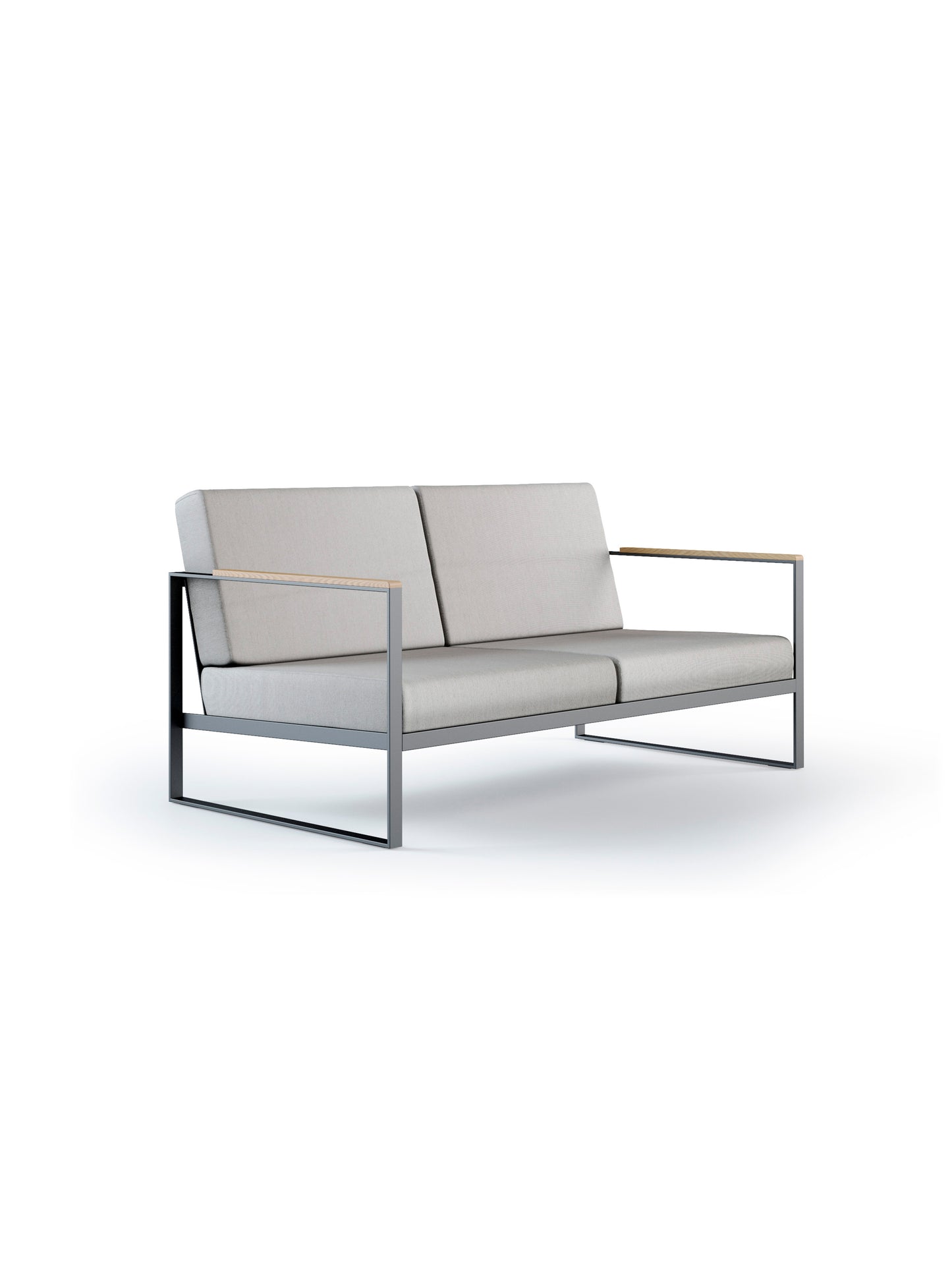 Garden Easy Sofa 2 - Nature Grey - Röshults