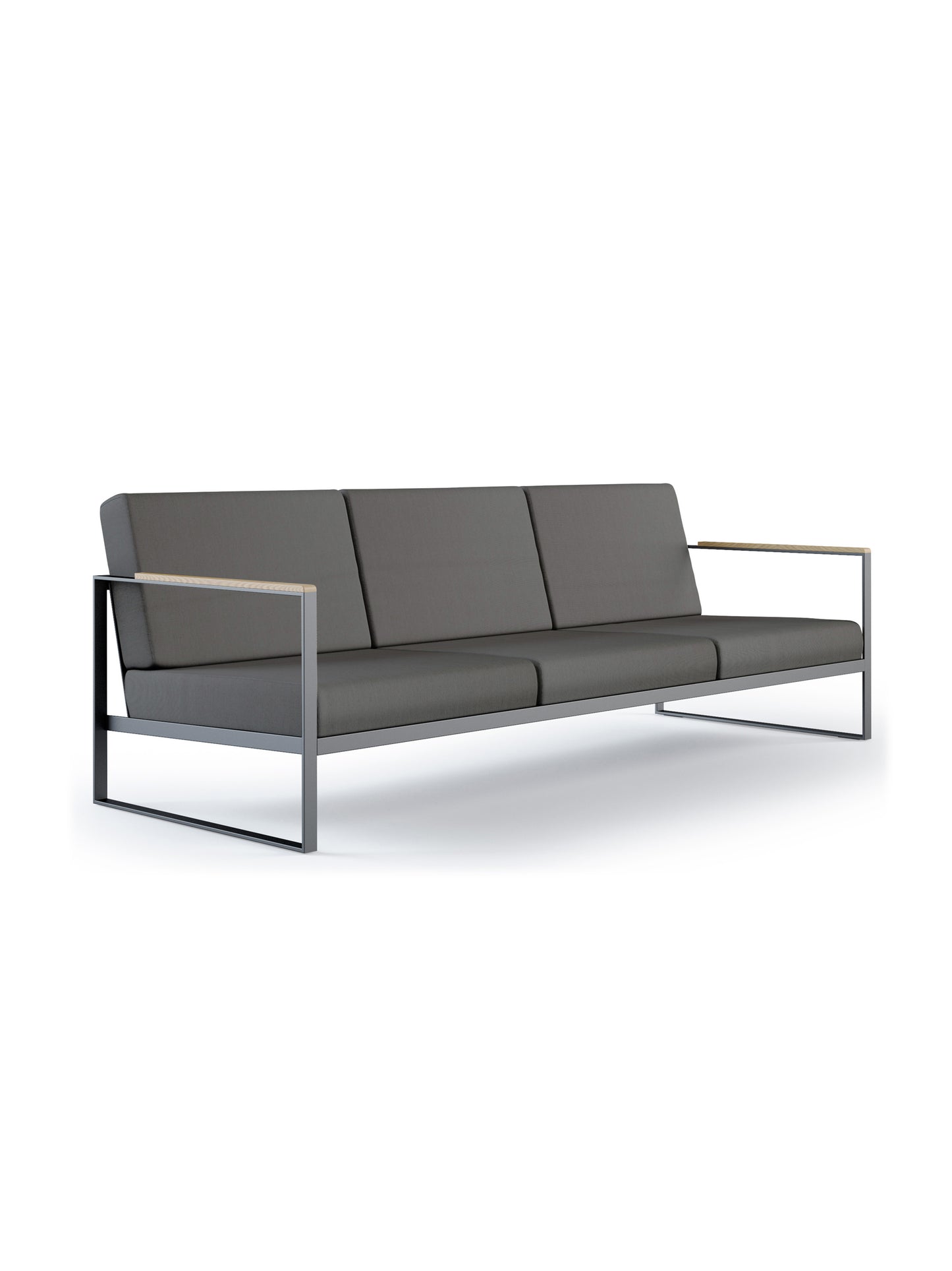 Garden Easy Sofa 3 - Dark Taupe - Röshults