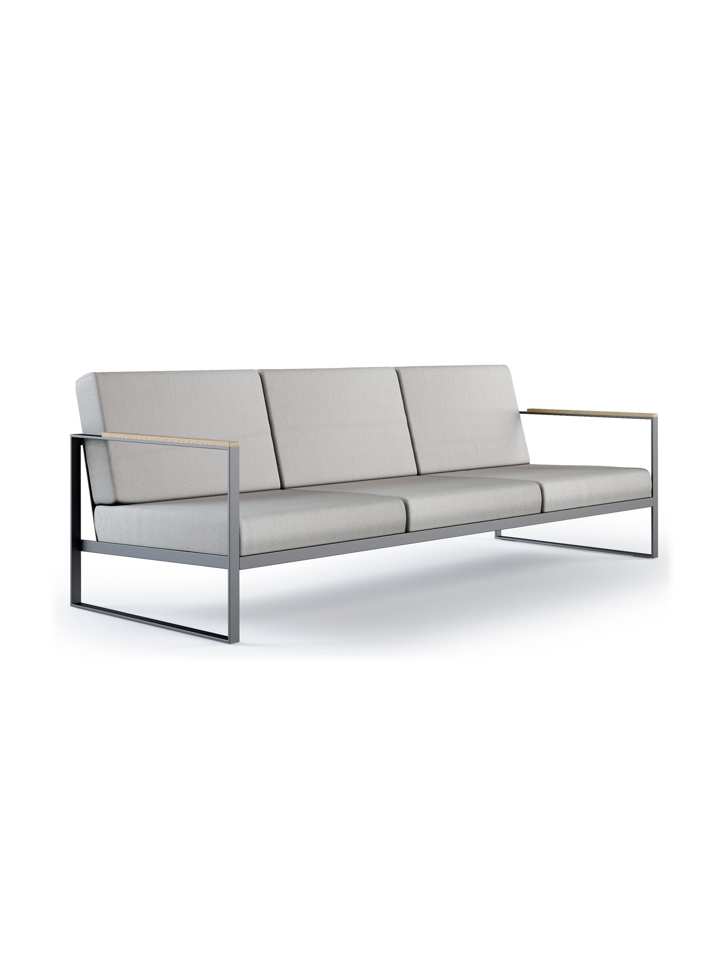 Garden Easy Sofa 3 - Nature Grey - Röshults